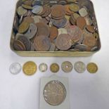 SELECTION OF VARIOUS UK FOREIGN COINAGE TO INCLUDE 1905 1/2 MARK, 1936 BRITISH WEST AFRICA PENNY,