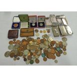 SELECTION OF VARIOUS UK COINAGE FROM GEORGE II TO ELIZABETH II INCLUDING 1730 FARTHING,