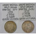 1893 & 1895 VICTORIA HALFCROWNS