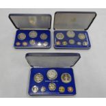 1974, 1975 AND 1979 BARBADOS 8 COIN PROOF SETS, IN CASE OF ISSUE WITH C.O.A.