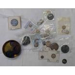 GOOD SELECTION OF MOSTLY UK COINS TO INCLUDE 1888 DOUBLE FLORIN, 1718 SILVER PENNY,