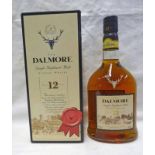 1 BOTTLE THE DALMORE 12 YEAR OLD SINGLE MALT WHISKY - 70CL,