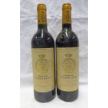 2 BOTTLES CHATEAU GRUAUD LAROSE,