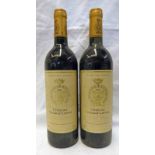 2 BOTTLES CHATEAU GRUAUD LAROSE,