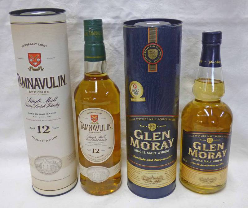 1 BOTTLE GLEN MORAY SINGLE MALT WHISKY - 70CL,