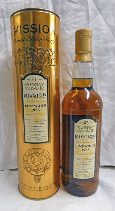 1 BOTTLE LINKWOOD 23 YEAR OLD SINGLE MALT WHISKY, DISTILLED 1983,