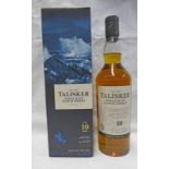 1 BOTTLE TALISKER 10 YEAR OLD SINGLE MALT WHISKY - 70CL, 45.