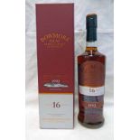 1 BOTTLE BOWMORE 16 YEAR OLD WINE CASK MATURED SINGLE MALT WHISKY, DISTILLED 1992 - 750ML, 53.