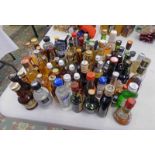 LARGE SELECTION OF VARIOUS LIQUEUR MINIATURES TO INCLUDE GRAHAM'S 2011 LBV PORT, MARTELL COGNAC,