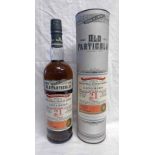 1 BOTTLE LONGMORN 21 YEAR OLD SINGLE MALT WHISKY, OLD PARTICULAR BOTTLING,