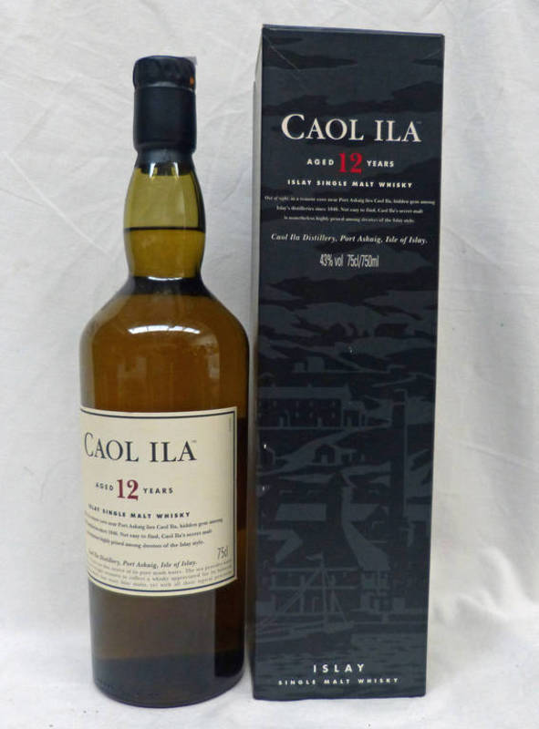 1 BOTTLE CAOL ILA 12 YEAR OLD SINGLE MALT WHISKY - 75CL 43% VOL,