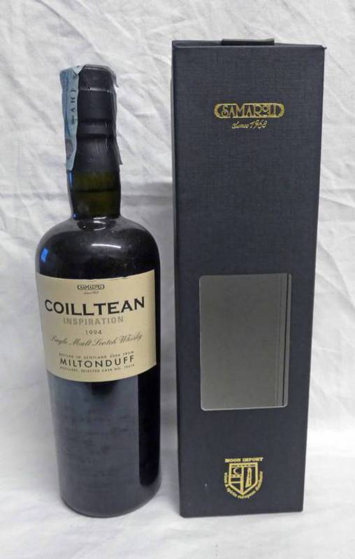 1 BOTTLE MILTONDUFF 12 YEAR OLD SINGLE MALT WHISKY COILLTEAN INSPIRATIONAL, DISTILLED 1994 - 45%,