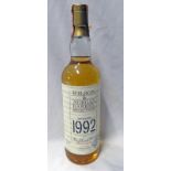 1 BOTTLE HIGHLAND PARK 10 YEAR OLD SINGLE MALT WHISKY, DISTILLED 1992 SHERRY WOOD,