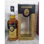 1 BOTTLE SPRINGBANK 21 YEAR OLD SINGLE MALT WHISKY - 70CL, 49.