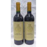 2 BOTTLES CHATEAU GRUAUD LAROSE,