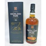 1 BOTTLE HIGHLAND PARK 12 YEAR OLD SINGLE MALT WHISKY - 70CL, 40% VOL,