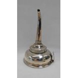 GEORGIAN SILVER WINE FUNNEL,