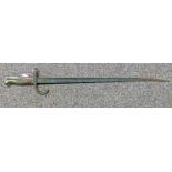 FRENCHY MODEL 1874 GRAS BAYONET WITH 51CM LONG BLADE