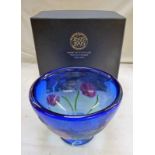 CAITHNESS GLASS BOWL BANK OF SCOTLAND TERCENTENARY 1695-1995 WITH BOX Condition Report: