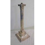 SILVER PLATED CORINTHIAN COLUMN TABLE LAMP BODY