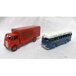 DINKY TOYS 514 - GUY SLUMBERLAND VAN TOGETHER WITH 283 - B.O.A.C. BUS.