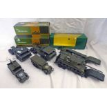 SELECTINO OF SOLIDO MILITARY MODEL VEHICLES INCLUDING BERLEIT T2 X 2 HALF TRACK M3,