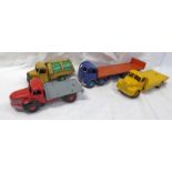 SELECTION OF PLAYWORN DINKY TOYS COMMERCIAL VEHICLES INCLUDING BLUE CIRCLE PORTLAND CEMENT LEYLAND