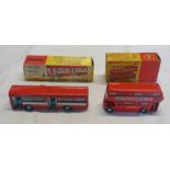 TWO DINKY TOY MODEL BUSES INCLUDING 289 - ROUTEMASTER BUS TOGETHER WITH 283 -SINGLE DECKER BUS.