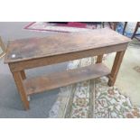 PINE WORK BENCH Condition Report: The dimensions for this item are: Length -