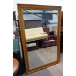 RECTANGULAR GILT FRAMED MIRROR GLASS SIZE 90CM X 151CM