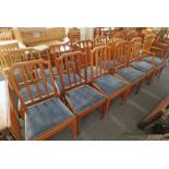 SET OF 12 20TH CENTURY MAHOGANY CHAIRS Condition Report: The wooden frames show