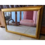 GILT FRAMED RECTANGULAR MIRROR WIDTH 102CM X HEIGHT 73CM