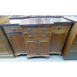 LATE 19TH CENTURY SIDE CABINET WITH SHAPED FRONT,