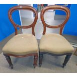 2 19TH CENTURY MAHOGANY HOOP BACK CHAIRS