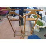 2 VALET STANDS Condition Report: The dimensions for these items are: Height -