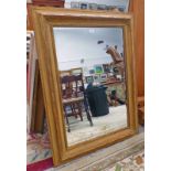 GILT FRAMED RECTANGULAR MIRROR - 110 X 85CM