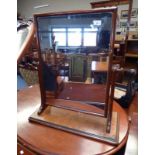 EARLY 20TH CENTURY WALNUT DRESSING TABLE MIRROR