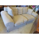 OVERSTUFFED 2 SEATER SETTEE IN BEIGE LENGTH 250CM