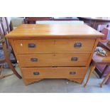 BEECH CHEST OF 3 DRAWERS WIDTH 93CM