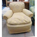 LATE 19TH CENTURY OVERSTUFFED ARMCHAIR