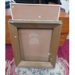 GILT PICTURE FRAME - 75 X 69CM & 1 OTHER - 62 X 92CM