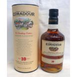 1 BOTTLE EDRADOUR 10 YEAR OLD SINGLE MALT WHISKY, THE DISTILLERY EDITION - 70CL, 40% VOLUME,