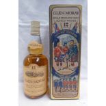 1 BOTTLE GLEN MORAY 12 YEAR OLD SINGLE MALT WHISKY,