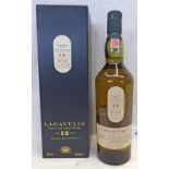 1 BOTTLE LAGAVULIN 12 YEAR OLD NATURAL CASK STRENGTH SINGLE MALT WHISKY,