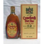 1 BOTTLE CRAWFORD'S FIVE STAR DELUXE WHISKY - 75CL, 40% VOL.