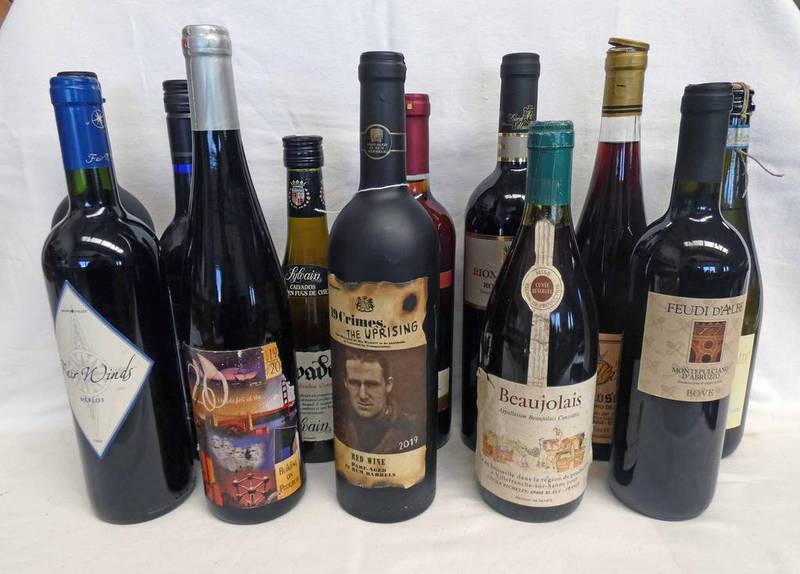 12 MIXED BOTTLES WINE INCLUDING BEAUJOLAIS, RIONE DEI DOGI RIOLISSE RESERVA 2011,