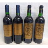 2 BOTTLES CHATEAU NOTTON - VINTAGE 1990 & 2012 & 2 BOTTLES CHATEAU DE LA RIVIERE - VINTAGE 1989