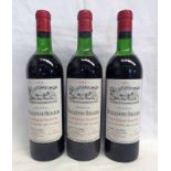 3 BOTTLES CHATEAU BELLEFONT - BELCIER VINTAGE 1971