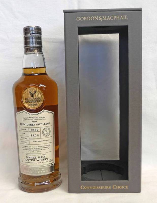 1 BOTTLE GLENTURRET 14 YEAR OLD SINGLE MALT WHISKY, DISTILLED 2005 - 70CL, 54.