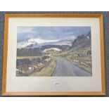 D ADAMSON, GLENCLOVA IN SPRING, SIGNED, FRAMED WATERCOLOUR,